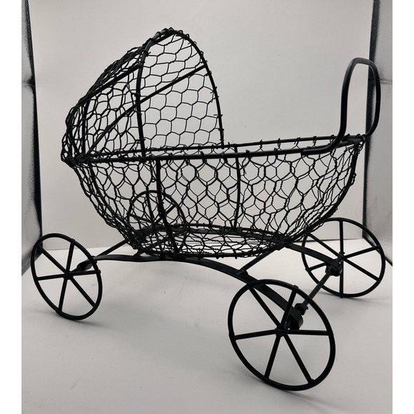 Black Wire Carriage Home Decoration‎ - Picture 1 of 5
